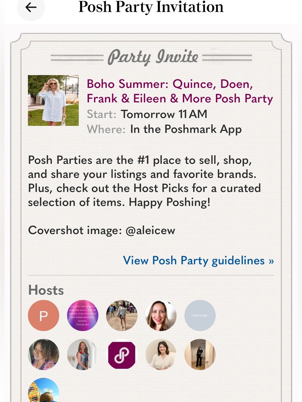 I'M HOSTING A POSH PARTY 2:pm tomorrow 🎉 - Picture 15 of 15